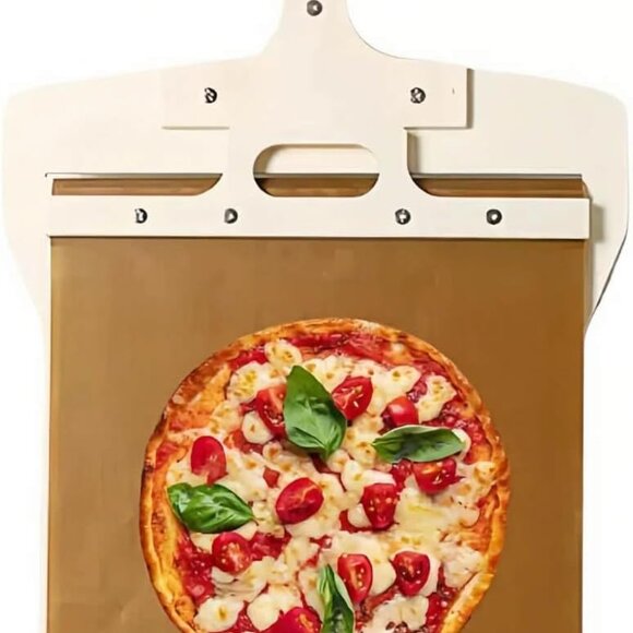 Sliding Pizza Peel Spatula Paddle Wooden Non-stick Shovel with Handle(1 Set) - Picture 1 of 10